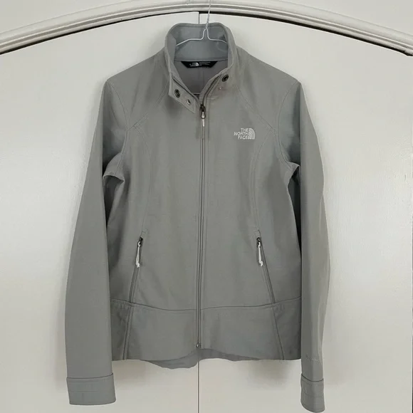 The North Face Gray Light Jacket with Stand-Up Collar woman’s size small - Picture 2 of 12